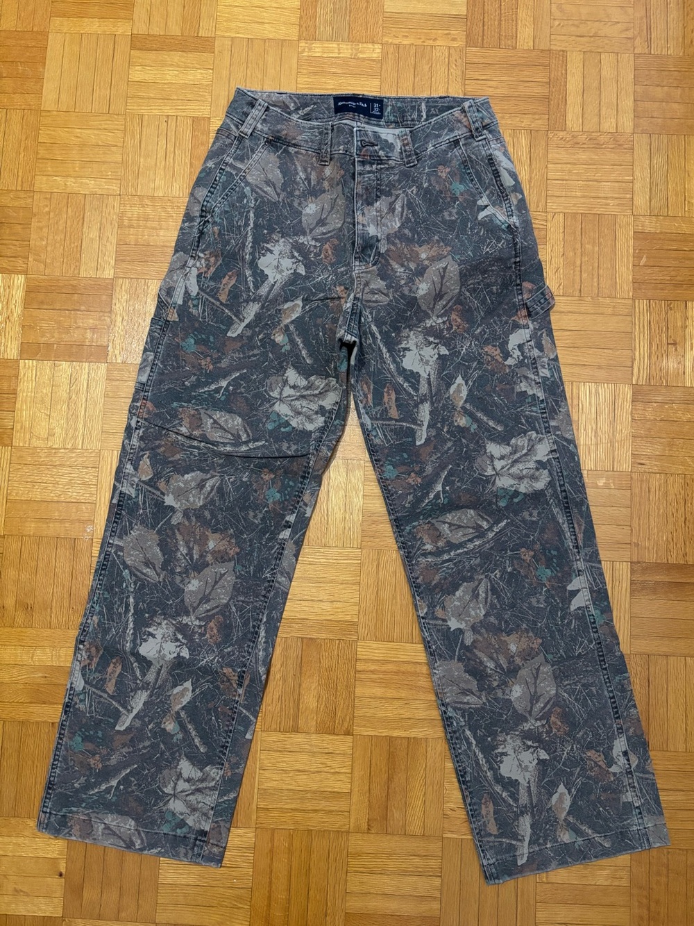A&F Camo Print Carpenter Pants